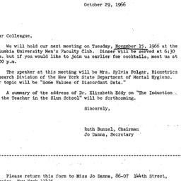 Correspondence, 1966-10-29....