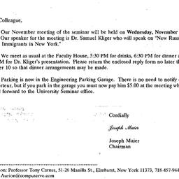 Correspondence, 1997-10-24....