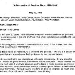 Minutes, 1998-05-13. Conten...