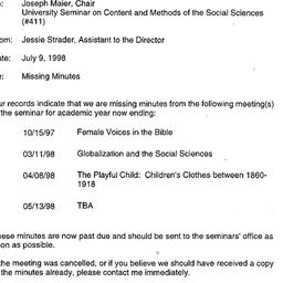Correspondence, 1998-07-09....