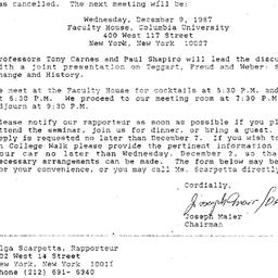 Announcements, 1987-12-09. ...