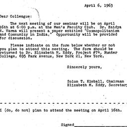 Correspondence, 1963-04-06....