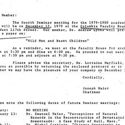 Correspondence, 1979-11-29....