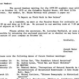 Correspondence, 1979-10-01....