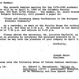 Correspondence, 1980-03-29....