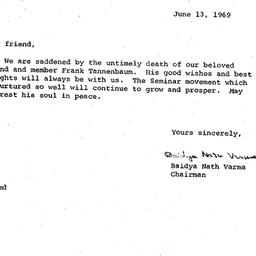 Correspondence, 1970-06-13....
