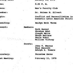 Minutes, 1970-01-14. Conten...