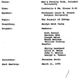 Minutes, 1970-02-11. Conten...