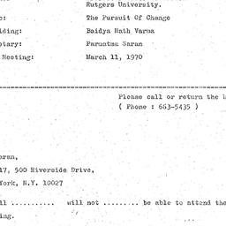 Announcements, 1970-02-11. ...