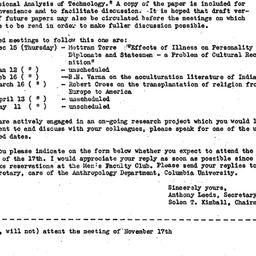 Announcements, 1960-11-06. ...