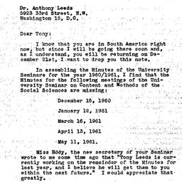 Correspondence, 1960-12-13....