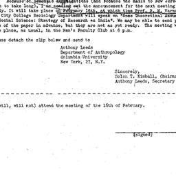 Announcements, 1961-01-24. ...