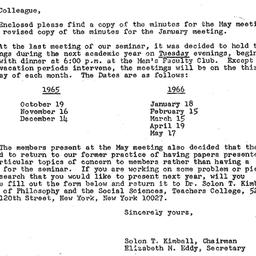 Correspondence, 1965-06-07....