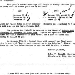 Correspondence, 1964-10-01....