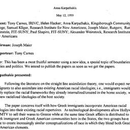 Minutes, 1999-05-12. Conten...