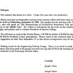 Correspondence, 1998-09-04....