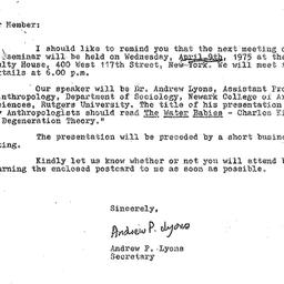 Correspondence, 1975-03-26....