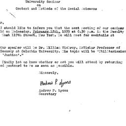 Correspondence, 1975-01-30....
