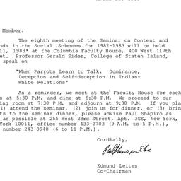 Correspondence, 1983-04-21....