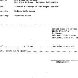 Announcements, 1972-10-11. ...