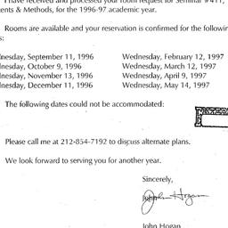 Correspondence, 1997-07-10....