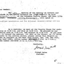 Correspondence, 1985-12-10....