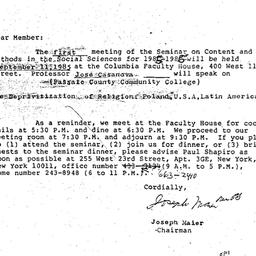 Correspondence, 1986-05-10....
