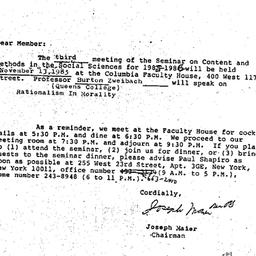 Correspondence, 1985-10-09....