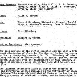 Minutes, 1958-01-06. Conten...