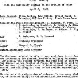 Minutes, 1958-04-08. Conten...