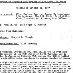 Minutes, 1957-10-21. Conten...