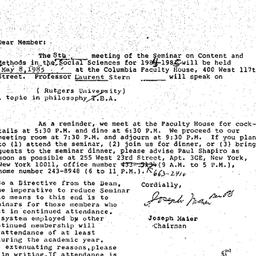 Correspondence, 1985-04-15....