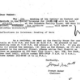 Correspondence, 1985-01-10....