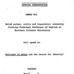 Announcements, 1979-03-06. ...