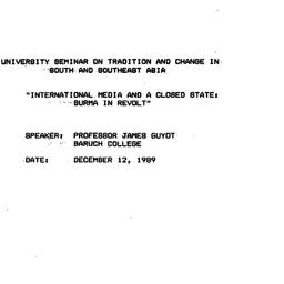 Minutes, 1989-12-12. South ...