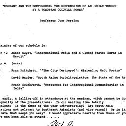 Announcements, 1989-10-17. ...