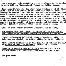 Announcements, 1973-10-23. ...