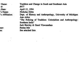 Minutes, 1994-04-12. South ...