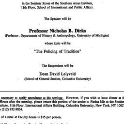 Announcements, 1993-04-12. ...