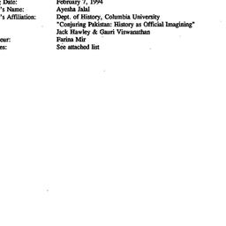 Minutes, 1994-02-07. South ...