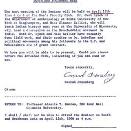 Announcements, 1965-04-12. ...
