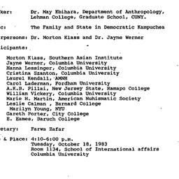 Minutes, 1983-10-18. South ...