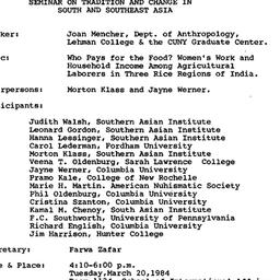 Minutes, 1984-03-20. South ...