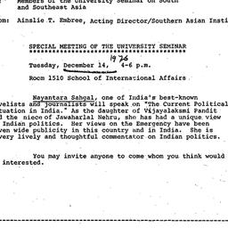 Announcements, 1976-11-31. ...