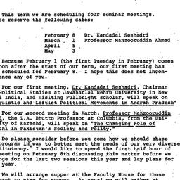 Announcements, 1977-01-27. ...