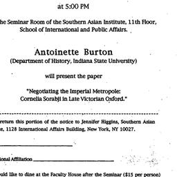 Announcements, 1994-12-06. ...