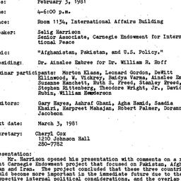 Minutes, 1981-02-03. South ...