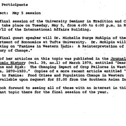 Announcements, 1981-04-21. ...