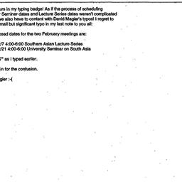 Announcements, 1999-10-22. ...
