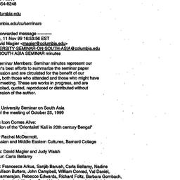 Minutes, 1999-12-02. South ...